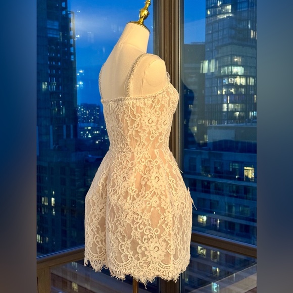 🆕 BRONX & BANCO 🧿 NWOT Colette Blanc Lace Mini Dress, White, Sz S / US 4 - Picture 8 of 16